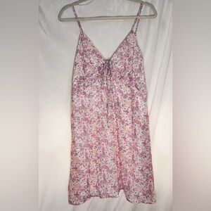 She + Sky Floral Pink Mini Dress